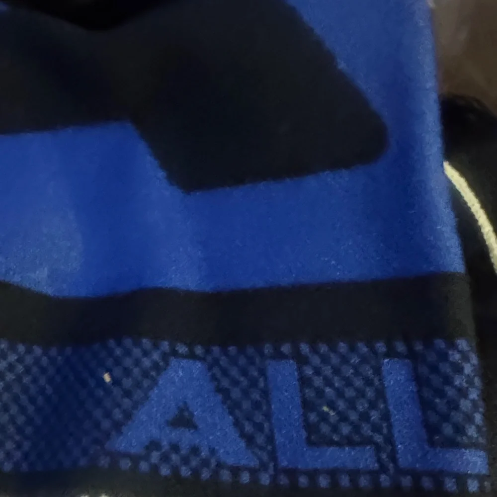 Stella McCartney Blue Graphic Logo Scarf